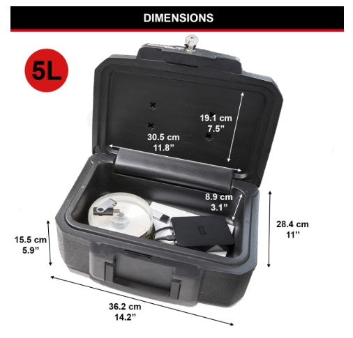 Mallette de Sécurité Anti Feu Ignifugé - Serrure à Clé - Format S