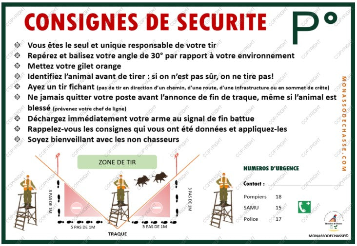 Consignes de sécurité postier #P3