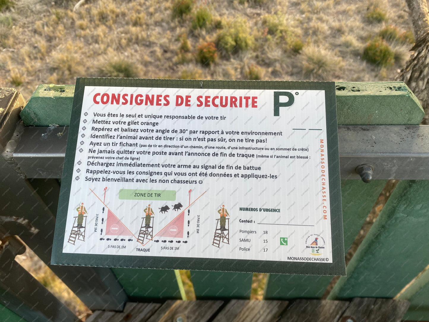 Consignes de sécurité postier #P3