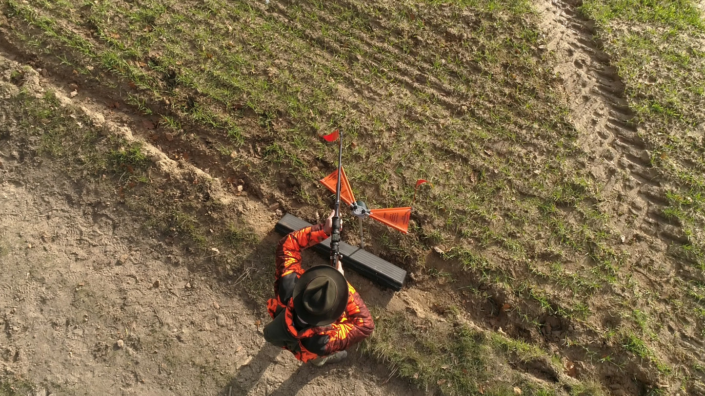 Lot de 10 Mil Angulaire sur pied télescopique (kit complet) et fixation sur mirador